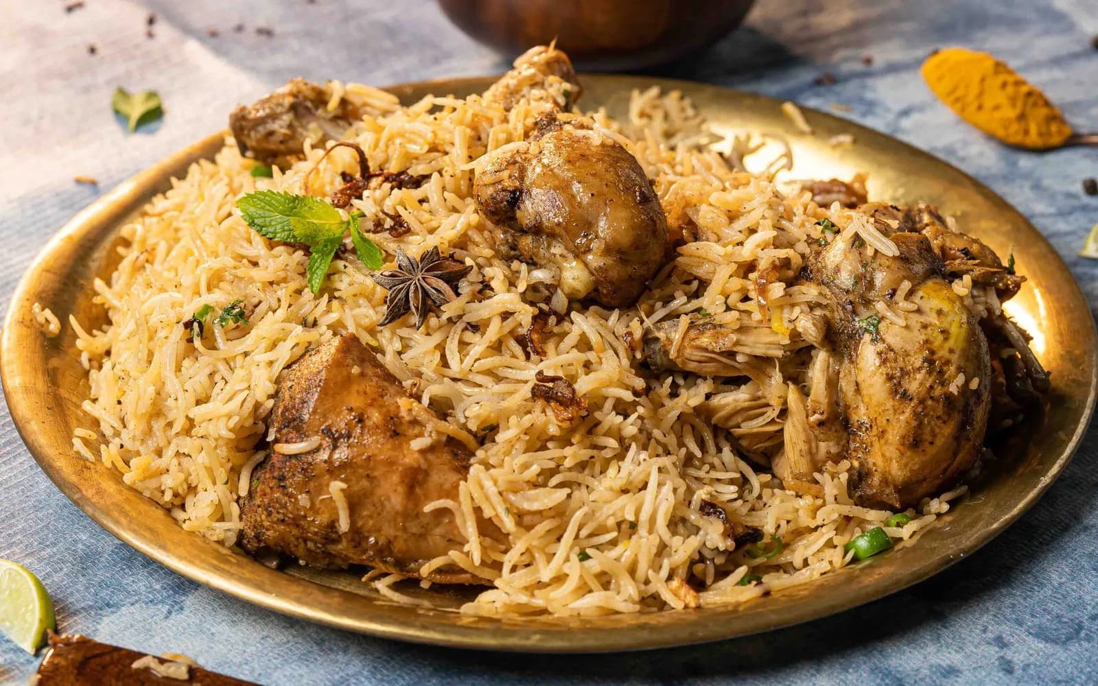 Celebration Chicken Biryani — South Asian layered rice
