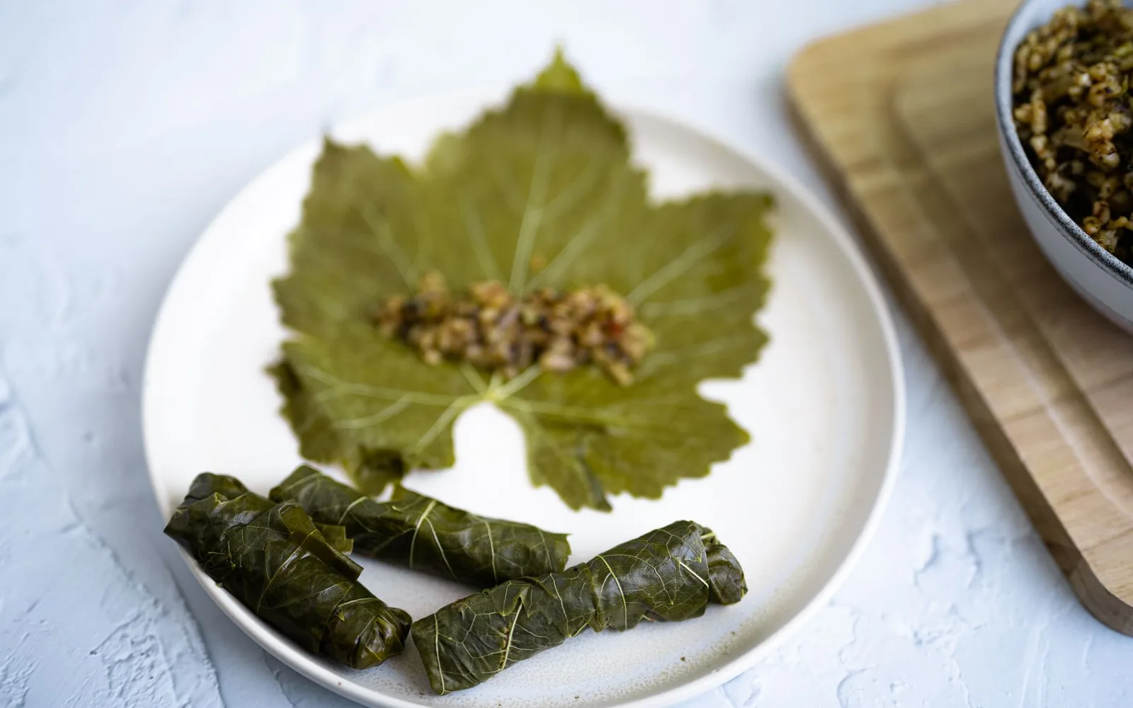 Grape Leaves, Rolled Together — Middle Eastern rolled & simmered