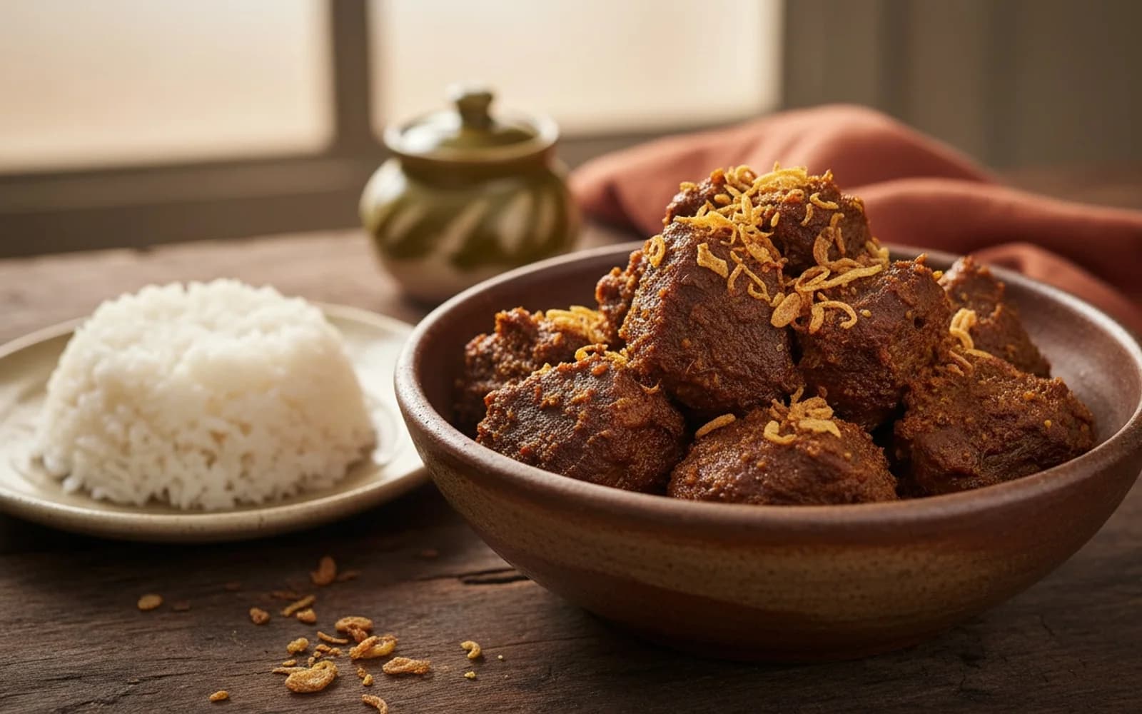 Slow Sunday Beef Rendang — Southeast Asian dry curry