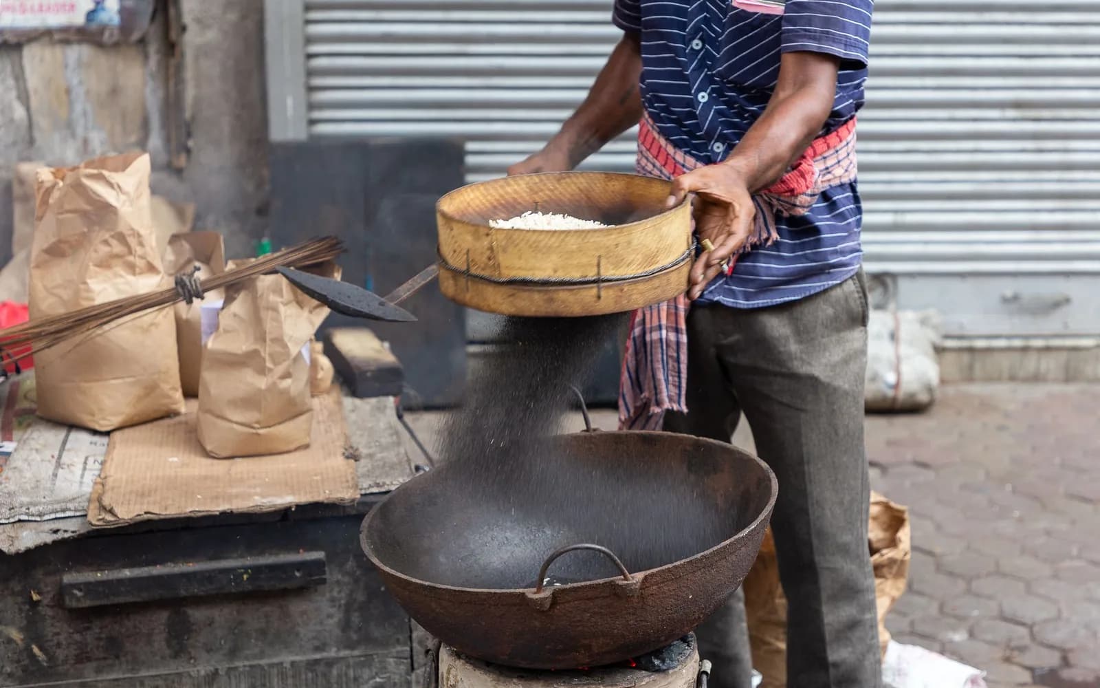 Two-grandmothers fried rice — Half of Each, All of Both